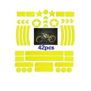 자전거 반사 스티커 옐로우 D 1set 싸이클 스크레치