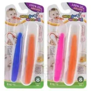 [이지커머스]에 디 슨 젖가락 실리콘숟가락케이스세트2p 숟가락케이스세트 2p 유아용품 실리콘