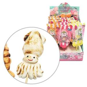 구워먹는 마쉬멜로우 오징어모양 18개 1세트 캠핑장