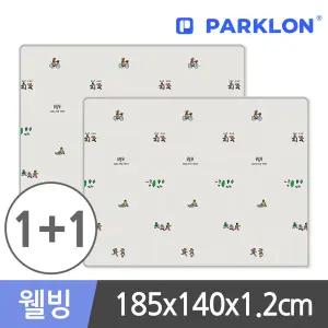 [파크론] 1+1 제로퍼제로 런투게더 웰빙 놀이방매트 185x140x1.2cm