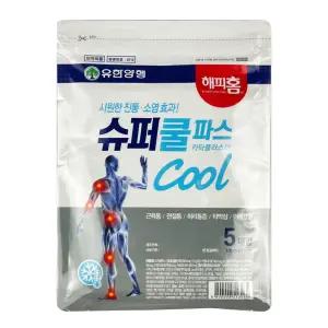 [이지커머스]유한양행 슈퍼쿨파스 5매입 - O 파스 대일파스 신신파스 쿨파스 핫파스