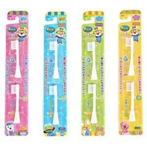 [이지커머스]뽀로로 전동칫솔모 리필2p 3세이상 뽀로로칫솔 뽀로로전동칫솔 전동칫솔 물만쓰는칫솔 양치