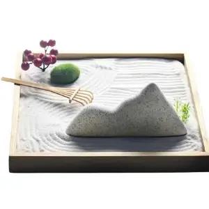 Zen 장식 미니어처 정원 꾸미기 미니 모래 젠가든 데스크탑