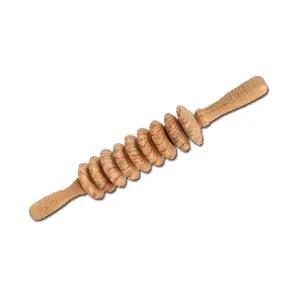 [이지커머스](3몰) 편백 마사지봉 안마기 뱃살 종아리 마사지기 안마용품 롤러마사지 손마사지기 뱃살마사