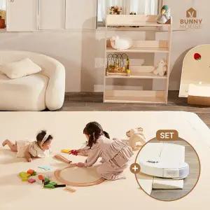 [바니하우스] 이지클린 2단 항균 빅매트 320X140X4cm+슬라이드매트 140