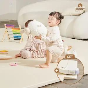 [바니하우스] 이지클린 2단 항균 빅매트 200X280X4cm+슬라이드매트 140