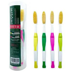 미소미 국산 긴 칫솔헤드 저자극 치석제거 이중미세모 대왕칫솔 8개입