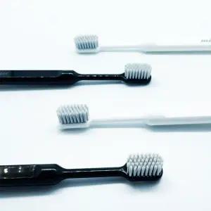 미소미 은이온 향균 소프트 미세모 칫솔 슬림 라운드 헤드 2개(화이트1+블랙1)