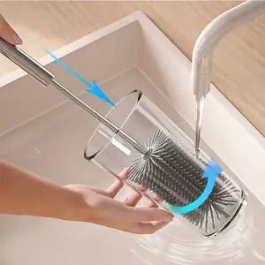 ( )깨끗 신축컵브러쉬 컵세척솔 사각지대 없이 세척 신축 양면 브러쉬 컵세척솔 컵 롱 브러쉬