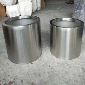 스테인레스 스틸 화분 정원 야외 원형 조경 카페 대형