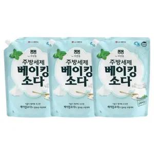 퐁퐁 베이킹소다 주방세제 리필 2L 3개