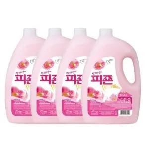 피죤 핑크로즈 3.1L 4개