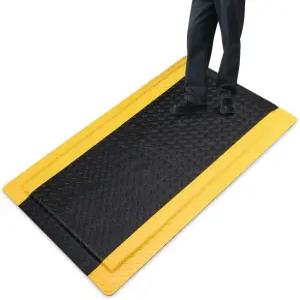 피로 방지 매트 산업용 3 x 5피트 15/16인치 두꺼운 인체공학적 스탠딩 바닥 헤비 듀티 상업용 다이아몬드