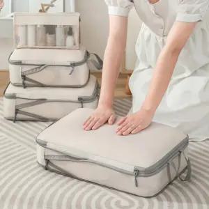 해외여행 압축파우치 7종세트 압축백 수납 파우치 캐리어 여행용 이너백 정리백