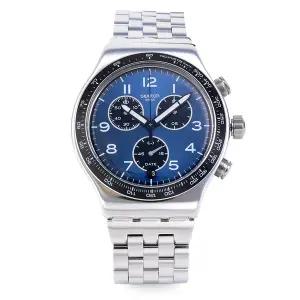 스와치 손목 시계 남성 메탈 BOXENGASSE YVS423GC