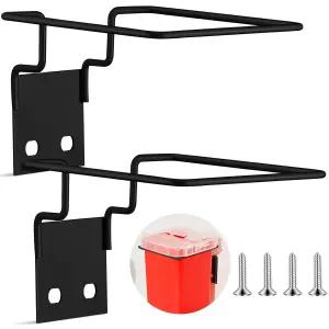 1쿼트 8702 8702t 8721 스태커블 샤프 컨테이너용 Tineyyou 2 세트 월 마운트 컨테이너 장착 브래킷 블랙
