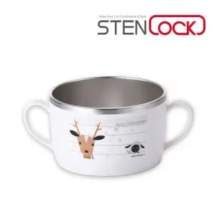 어린이 시리얼 스텐 손잡이볼 손잡이그릇 소면기 뚜껑 [f39EE39]