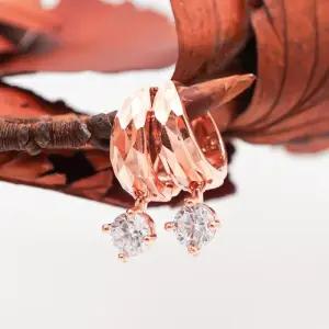 14k 컷팅링 큐빅 귀걸이 OPNIE2576-1