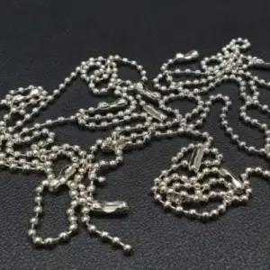 구슬체인 체인 은색10p 비즈키링재료 WFG5TH1