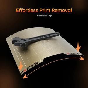 BIQU 파이로그립 빌드 플레이트 스프링 스틸 시트 양면 텍스처 PEI 그리드 (Bambu Lab H2D 3D 프린터 Panda