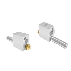 FLSUN SR 핫 엔드 부품 프린터 헤드 황동 강화 강철 노즐 가열 블록 압출기 Flsun 3D 액세서리