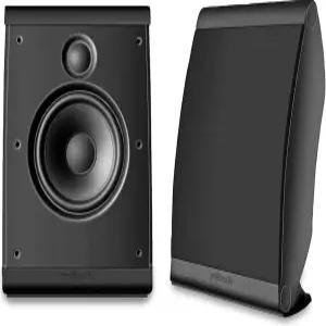 Polk 오디오 OWM3 벽 및 패시브 책장 스피커 가장 고성능 다목적 페인팅 가능한 그릴(홈 쌍 검은색)