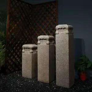 정원 안뜰 높이 레스토랑 기둥 돌 석재 스탠드