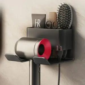 무타공 벽걸이 드라이기 헤어스타일러 보관 랙 거치대