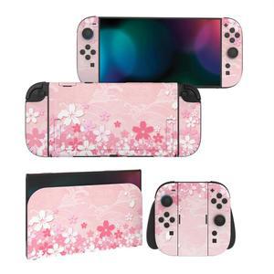 닌텐도 스위치 2용 플레이바이탈 스킨 풀 세트 (2팩) - 2 콘솔, 조이콘, 핸들 그립 및 도크용 보호 비닐 데칼 스티커 | 잔여물 없음, 긁힘 방지 벚꽃 꽃잎