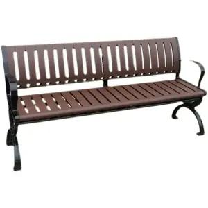 흡연실의자 플라스틱 긴의자 휴게실 벤치 야외 의자 주철 등받이