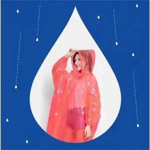 [깨비몰] 일체형 우비 안전 형광 비옷 장마 방수 우의 (S9670729)