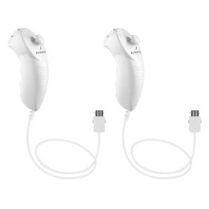 닌텐도 Nunchuk Wii U 콘솔 화이트용 Ankey 2팩 Nunchuck 컨트롤러 리모컨 교체