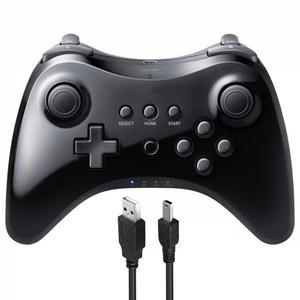 USB 충전 케이블이 있는 닌텐도 Wii U 콘솔용 LACTIVX 무선 프로 컨트롤러(블랙)