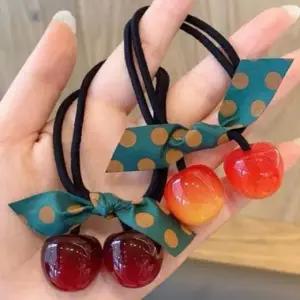 고무줄 리본 당고 3개 머리 헤어 똥 끈 세트 포니테일