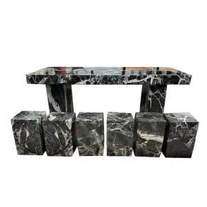 돌 테이블 돌의자 야외 세트 테라스 돌탁자 정원 원형