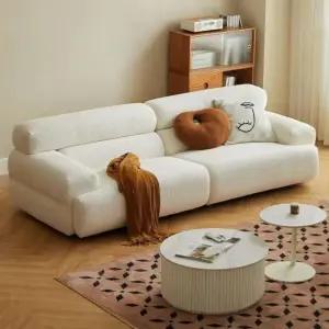 토스트소파 식빵 쇼파 / 디자인 거실소파 램스울 색상 20xx72cm 모던 문의 패