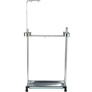 앵무새횃대 훈련 받침 배변판 스테인리스 횃대 앵무새 놀이터