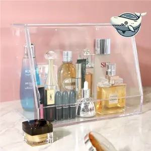 수납케이스 투명 아크릴 화장품 정리함 먼지 차단 소품