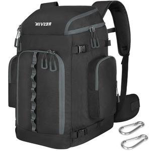 레스빈 스키 부츠백, 65L 내구성 여행용 백팩, 1680D 나일론 방수 스노보드 헬멧, 고글, 장갑, 아우터 및 액세서리용 수하물