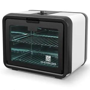 살롱디포 UV 소독제 캐비닛 전문 소독 상자 8L 용량의 살롱 도구 매니큐어 세트 스마트폰 및 가정용(블랙)