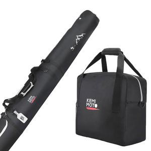 케미모토 스키백 및 부츠백 콤보, 항공 여행용 스노보드백 패딩 스키백, 스노우 핏 최대 200cm, 스키 더블백 콤보