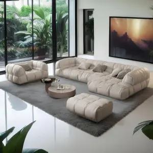 쇼파 6인소파 가죽모듈소파 코너형