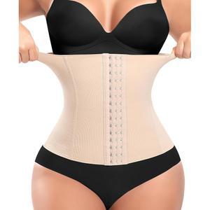 WERENA 여성용 허리 트레이너 코르셋 보정 슬리밍 셰이퍼 거들 복부 신처 웨이스트 바디 속옷 밴드 벨리 컨트롤