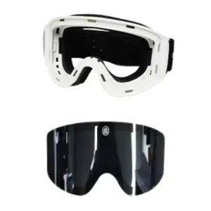 이치언리븐 스키 스노우보드 화이트 고글 블랙 렌즈 BNA