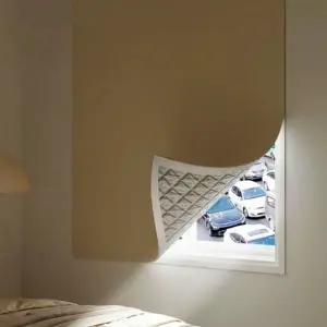 (타입 120x150cm 베이지)찍찍이 방음방한 암막커튼 바람막이 120x150cm