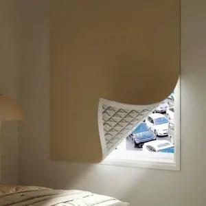 (타입 90x120cm 베이지)찍찍이 암막커튼 90x120cm 방음방한 바람막이