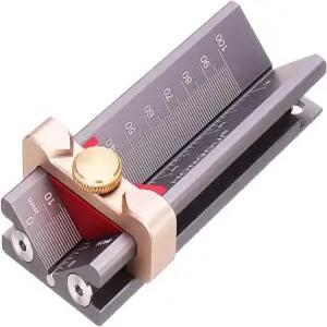 3 in 1 다기능 측정 게이지 드릴 깊이 스톱 및 포인트 각도 연삭 테이블 톱 높이 목공 도구