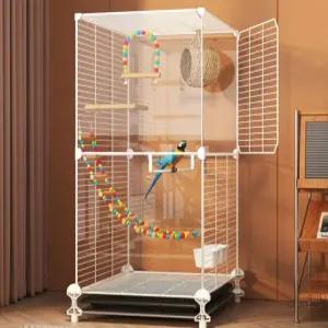 이동식 앵무새 케이지 대형 놀이터 앵무새장 새장 (1)