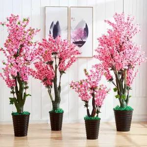 인조 매화나무 화분 인테리어 모조 카페 조화 식당 조경 홍매화