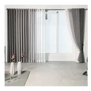 지나송 거실 암막 커튼 디아 4중직 슈퍼특대형 그레이 BNA